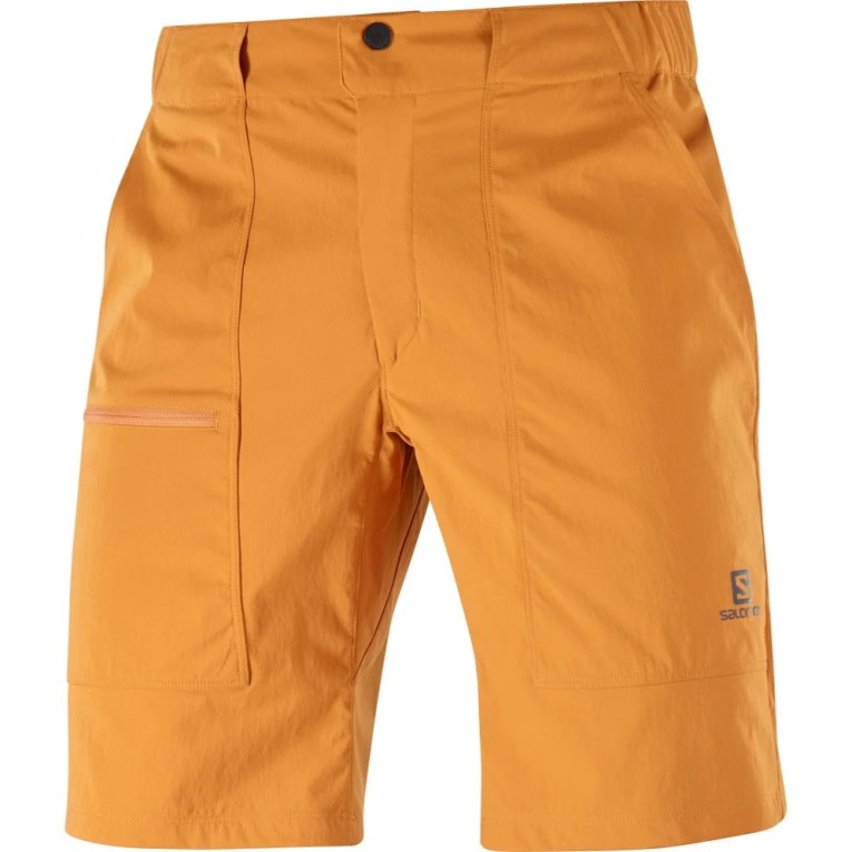 Salomon Outrack Men's Shorts Yellow | CA 31X75